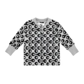 Baby Long Sleeve Henley - Light Grey