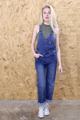 Dark Blue Denim 90s Dungarees