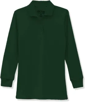 Galaxy by Harvic Girls Long Sleeve Polo Shirts School Uniform Shirt