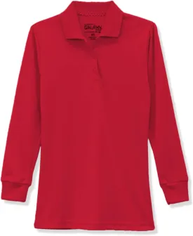 Galaxy by Harvic Girls Long Sleeve Polo Shirts School Uniform Shirt