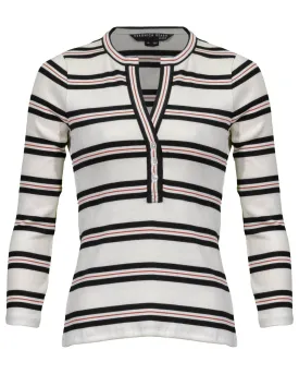 Melva Henley Stripe Pullover