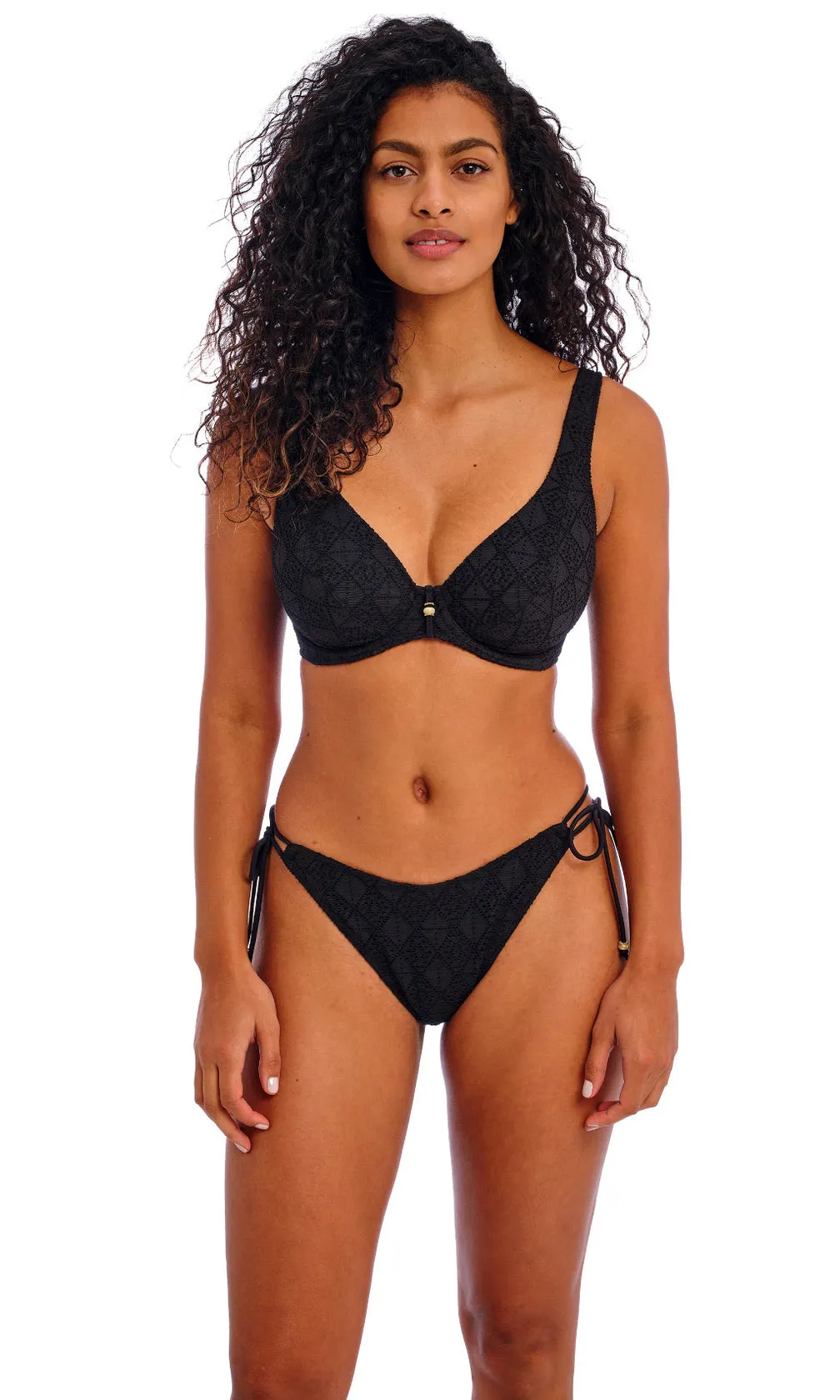 Nomad Nights Black UW High Apex Bikini Top, Special Order D Cup to J Cup